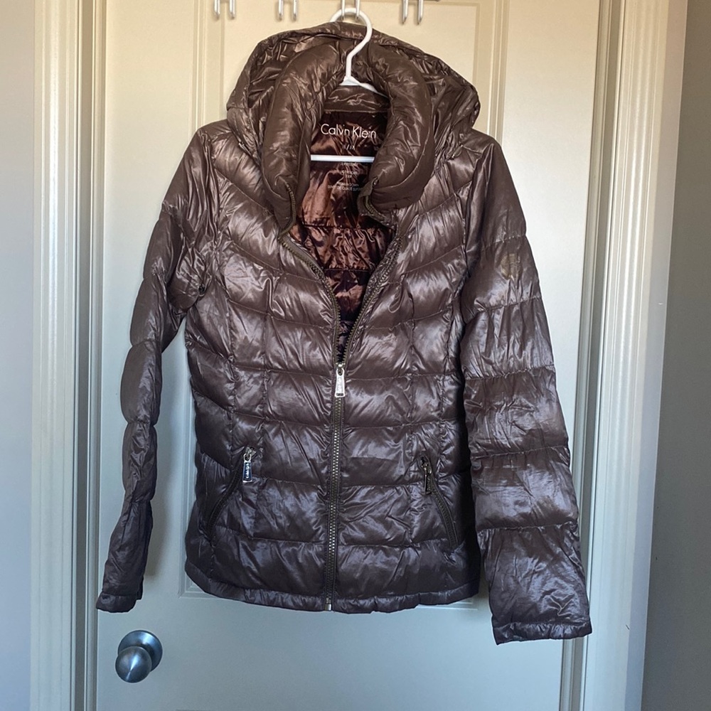 Calvin Klein Brown Puffer Jacket